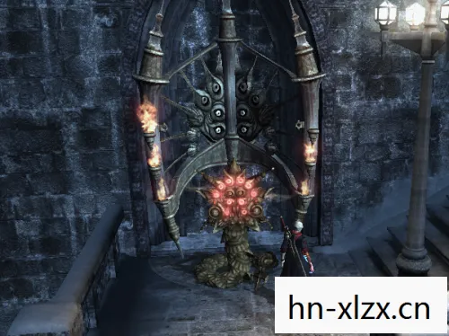 鬼泣4第三关鬼灯怎么跳，鬼泣4第三关，深入恶魔巢穴的冒险