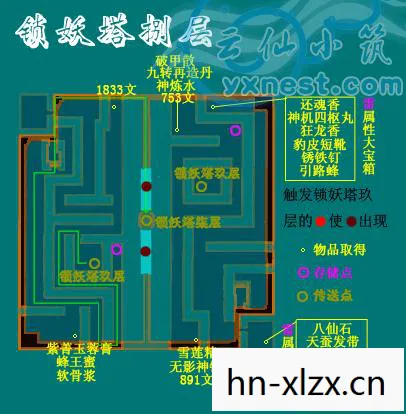仙剑三锁妖塔4层走法图片