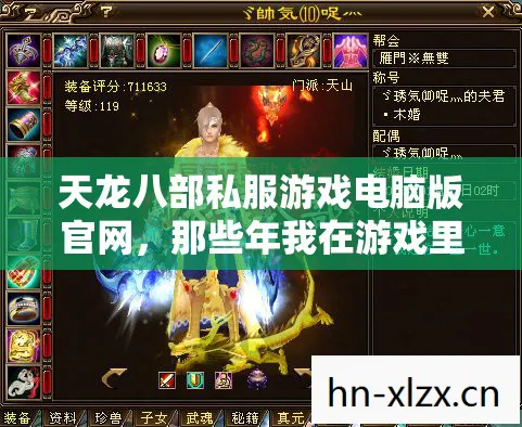 那些年我在游戏里踩过的坑与摸出的野路子天龙私服图片