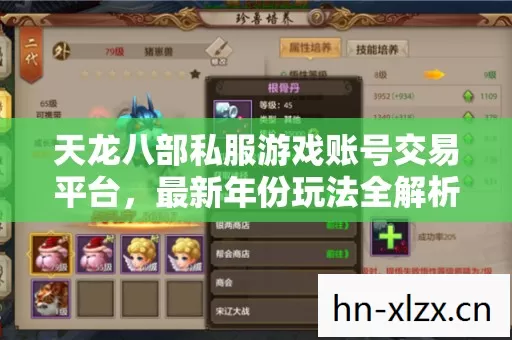 天龙八部私服游戏账号交易平台图片