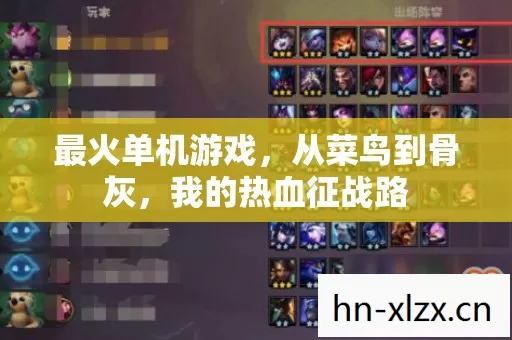 最火单机游戏,从菜鸟到骨灰,我的热血征战路 最火单机游戏,从菜鸟到骨灰,我的热血征战路