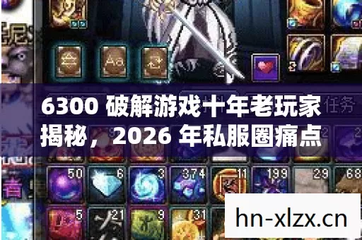 6300 破解游戏十年老玩家揭秘,2026 年私服圈痛点与破局之道 6300 破解游戏十年老玩家揭秘,2026 年私服圈痛点与破局之道