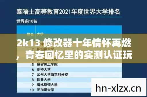 2k13 修改器十年情怀再燃,青春回忆里的实测认证玩法大揭秘!你还不来看看? 2k13 修改器十年情怀再燃,青春回忆里的实测认证玩法大揭秘!你还不来看看?